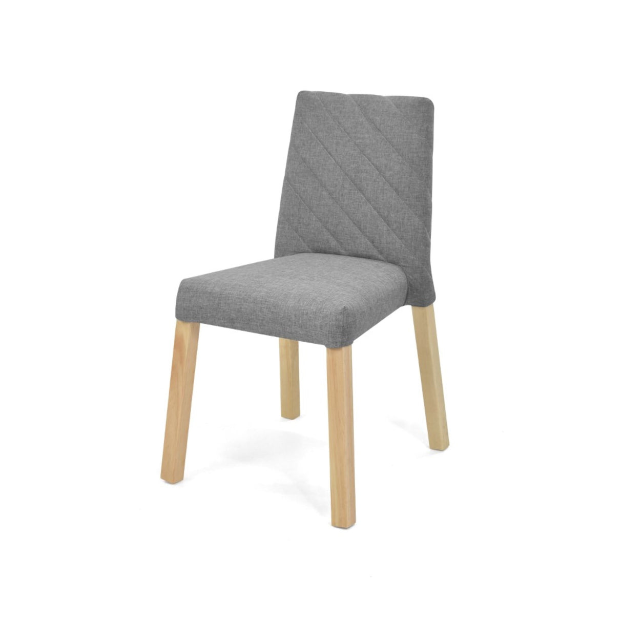 Silla de Comedor Cataluña Gris 48x87cm con Espaldar y con Asiento Cuadrado - SILLAS Y BUTACOS | Bylmo