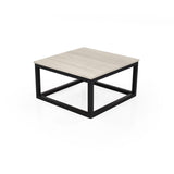 Mesa de Centro Kazan Chantilly y Negro 61x32cm Cuadrado con Patas - MESAS DE CENTRO | Bylmo