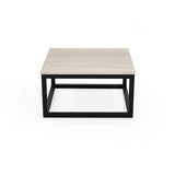 Mesa de Centro Kazan Chantilly y Negro 61x32cm Cuadrado con Patas - MESAS DE CENTRO | Bylmo