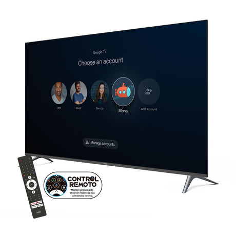 Televisor Negro 65 Pulgadas 144.64x83.08cm Smart QLED 4K con Wifi TDT y Bluetooth - TELEVISORES | Bylmo