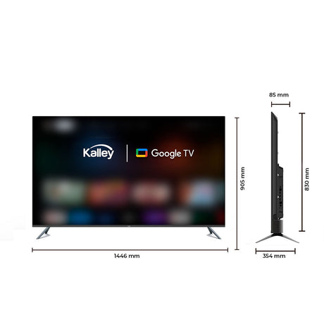 Televisor Negro 65 Pulgadas 144.64x83.08cm Smart QLED 4K con Wifi TDT y Bluetooth - TELEVISORES | Bylmo