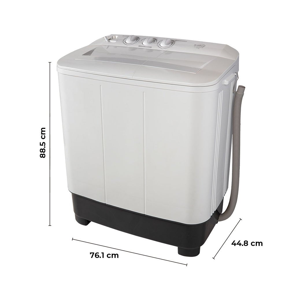 Lavadora Semiautomática Blanco 76.1x88.5cm con Capacidad hasta 7 Kg en Lavado y 4 Kg en Centrifugado - LAVADORAS Y SECADORAS | Bylmo