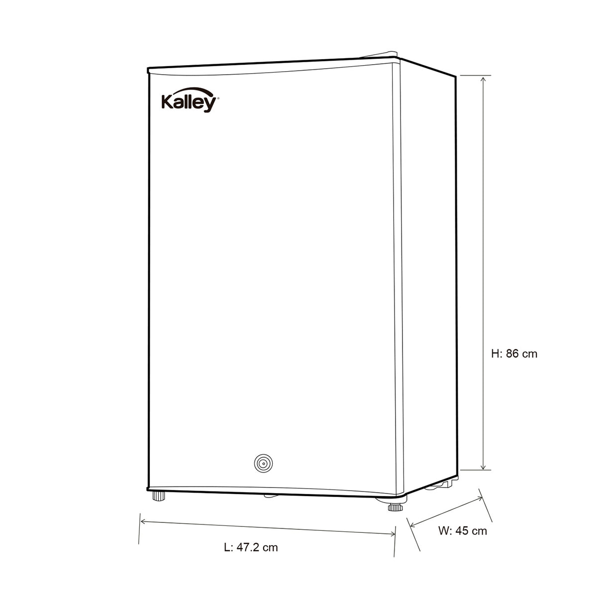 Mini Bar Gris 47.2x86cm de 93 Litros Con Cogelador - MINIBAR | Bylmo