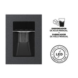 Nevecón Gris Oscuro 91x177cm De 529 Litros No Frost con Dispensador de Agua