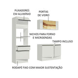 Cocina Integral Diamante Blanco 180x210cm con Mesón de Madera y sin Estufa - COCINAS | Bylmo