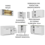 Cocina Integral Agata Blanco 389x225cm sin Mesón y sin Estufa - COCINAS | Bylmo