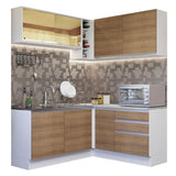 Cocina Integral Glamy Marron 329x225cm sin Mesón y sin Estufa - COCINAS | Bylmo
