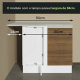Cocina Integral Glamy Marron 349x225cm sin Mesón con Un Botellero y sin Estufa - COCINAS | Bylmo
