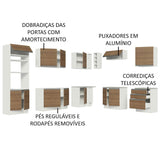Cocina Integral Glamy Marron 479x225cm sin Mesón y sin Estufa - COCINAS | Bylmo