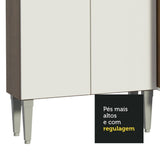 Cocina Integral Emily Blanco 293x186cm con Mesón de Acero Inoxidable con Catorce Entrepaños y sin Estufa - COCINAS | Bylmo