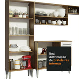 Cocina Integral Emily Blanco 293x186cm con Mesón de Acero Inoxidable y sin Estufa - COCINAS | Bylmo