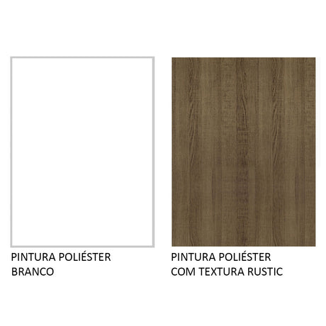 Cocina Integral Glamy Marron 180x225cm sin Mesón con Nueve Entrepaños y sin Estufa - COCINAS | Bylmo