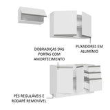Cocina Integral Glamy Blanco 180x225cm sin Mesón y sin Estufa - COCINAS | Bylmo