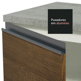 Cocina Integral Glamy Marron 200x225cm sin Mesón con Dos Cajones y sin Estufa - COCINAS | Bylmo