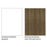 Cocina Integral Glamy Marron 200x225cm sin Mesón con Tres Cajones y sin Estufa - COCINAS | Bylmo