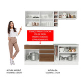 Cocina Integral Parma Marron 220x225cm sin Mesón y sin Estufa - COCINAS | Bylmo