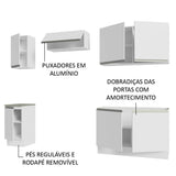 Cocina Integral Glamy Blanco 240x225cm sin Mesón y sin Estufa - COCINAS | Bylmo