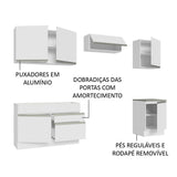 Cocina Integral Glamy Blanco 260x225cm sin Mesón y sin Estufa - COCINAS | Bylmo