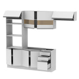 Cocina Integral Marselha Blanco 270x225cm sin Mesón y sin Estufa - COCINAS | Bylmo