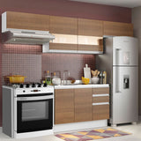 Cocina Integral Marina Marron 280x225cm sin Mesón y sin Estufa - COCINAS | Bylmo
