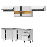 Cocina Integral Mariana Blanco 280x225cm sin Mesón y sin Estufa - COCINAS | Bylmo