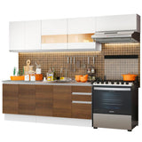 Cocina Integral Marcela Blanco 280x225cm sin Mesón y sin Estufa - COCINAS | Bylmo