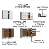 Cocina Integral Marcela Blanco 280x225cm sin Mesón y sin Estufa - COCINAS | Bylmo