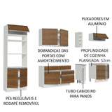 Cocina Integral Vicenza Marron 290x225cm sin Mesón con Botellero y sin Estufa - COCINAS | Bylmo