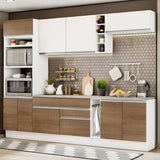 Cocina Integral Vicenza Blanco 290x225cm sin Mesón y sin Estufa - COCINAS | Bylmo