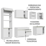 Cocina Integral Glamy Blanco 310x225cm sin Mesón y sin Estufa - COCINAS | Bylmo