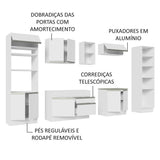 Cocina Integral Glamy Blanco 330x225cm sin Mesón y sin Estufa - COCINAS | Bylmo