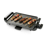 Asador Electrico Negro de Acero Inoxidable 45x9.5cm Portable