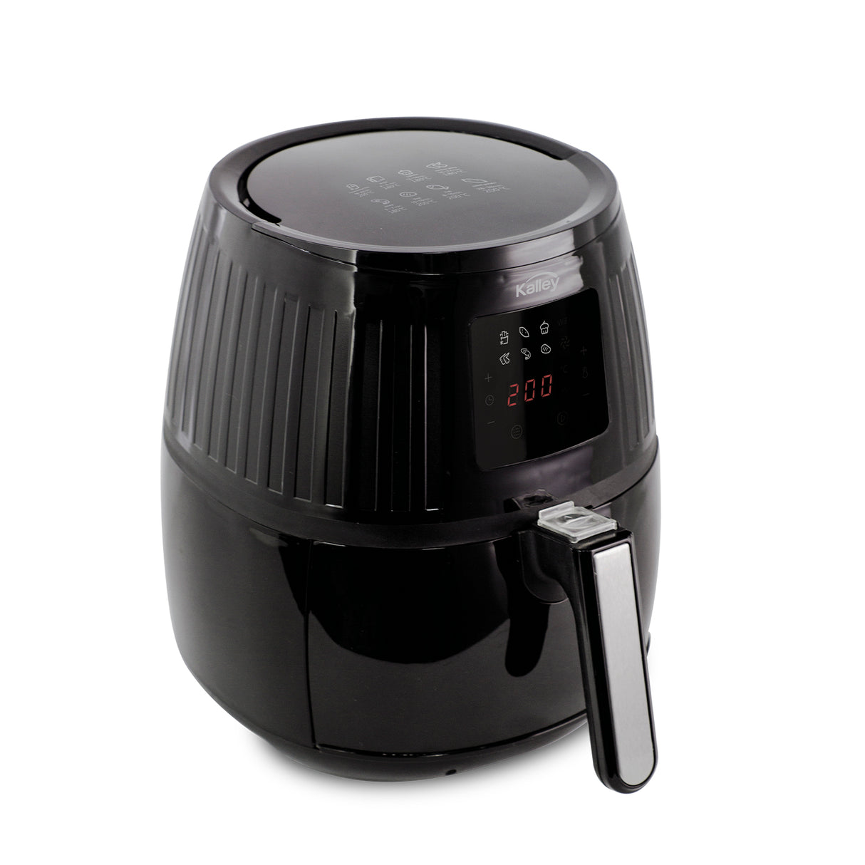 Freidora de Aire Negro 34.5x32cm Smart Wifi de 3.2 Litros Con Pantalla Digital y con Un Compartimiento de Cocción - FREIDORAS DE AIRE | Bylmo