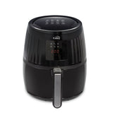 Freidora de Aire Negro 34.5x32cm Smart Wifi de 3.2 Litros Con Pantalla Digital y con Un Compartimiento de Cocción - FREIDORAS DE AIRE | Bylmo
