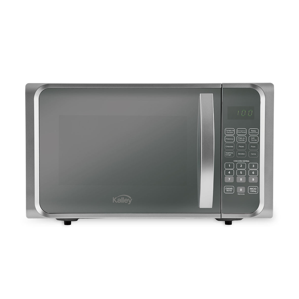 Horno Microondas Gris 48.5x29.3cm Para 25 Litros con Siete Funciones - HORNOS MICROONDAS | Bylmo