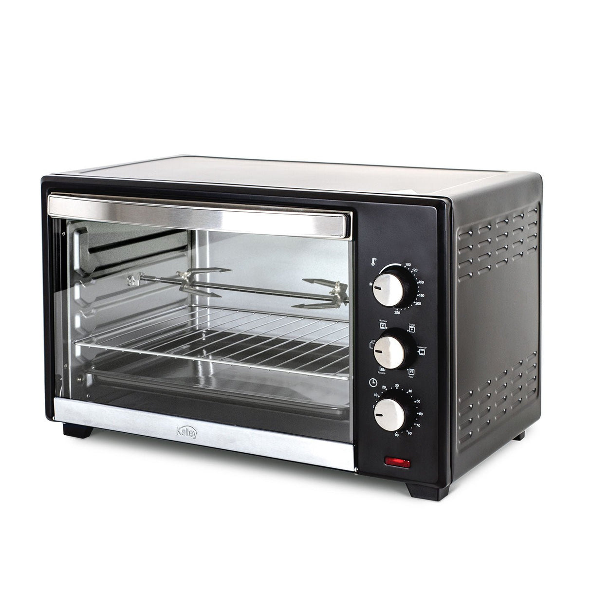 Horno Tostador Negro 56x35cm con Cinco Fuciones preconfiguradas - HORNOS TOSTADORES | Bylmo