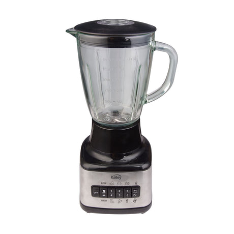 Licuadora Negro y Plateado 21.8x39.1cm de 1.5 Litros con Seis Velocidades y Seis Funciones Preconfiguradas