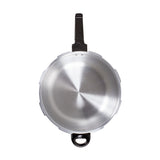 Olla de Presión Plateado De Aluminio 49.5x25.6cm de 11 Litros sin Revestimiento - OLLAS Y SARTENES | Bylmo