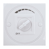 Ventilador de Órbita Blanco 45.2x36.5cm de Tres Velocidades sin Oscilación - VENTILADORES | Bylmo