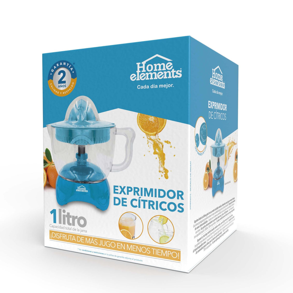 Exprimidor Duo Mix Pro Azul 14.5x19cm De 1 Litro con Base Antideslizante - EXPRIMIDORES Y EXTRACTORES | Bylmo