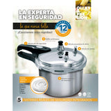 Olla de Presión Plateado y Negro 20.5x20cm De 3.2 Litros Apta para Inducción con Mango de Baquelita - OLLAS Y SARTENES | Bylmo