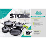 Batería de Cocina Cinco Piezas Negro 24x15cm De 3.6 Litros Apta para Inducción con Mango de Baquelita - OLLAS Y SARTENES | Bylmo