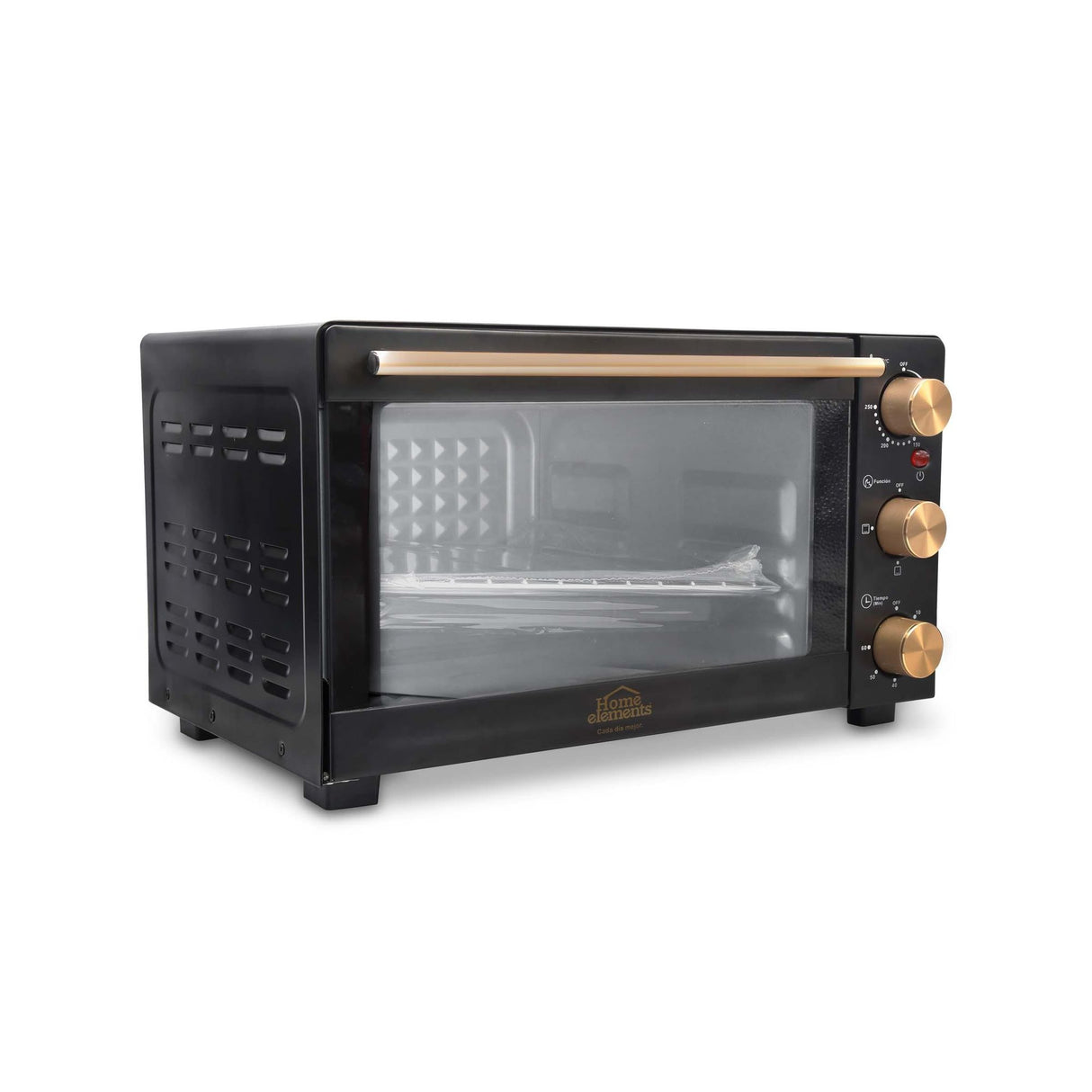 Horno Tostador Negro y Cobre 33x25cm de 21 Litros con Temporizador - HORNOS TOSTADORES | Bylmo
