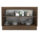 Mueble Inferior de Cocina Glamy Marron 120x81cm sin Mesón sin Estufa y sin Cajones - MUEBLES INFERIORES DE COCINA | Bylmo