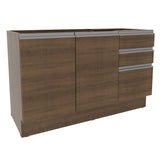 Mueble Inferior de Cocina Glamy Marron 120x81cm sin Mesón y sin Estufa - MUEBLES INFERIORES DE COCINA | Bylmo