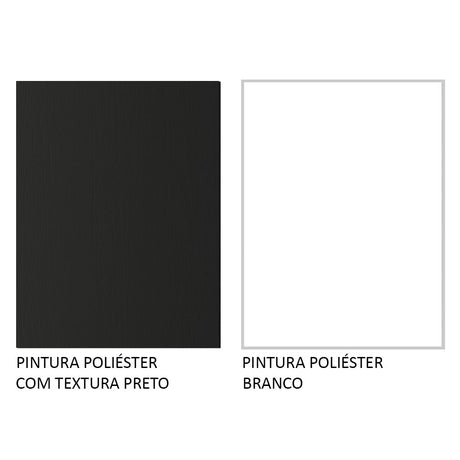Combo Mueble de TV y Biblioteca Londres Negro y Blanco 221x140cm Para TV Hasta 65 Pulgadas con Ranuras para Cables - MUEBLES DE TV | Bylmo