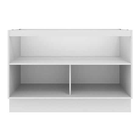 Mueble Inferior de Cocina Agata Blanco 120x81cm sin Mesón y sin Estufa con 3 Entrepaños - MUEBLES INFERIORES DE COCINA | Bylmo