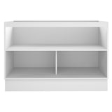 Mueble Inferior de Cocina Glamy Blanco y Marron 120x81cm sin Mesón y sin Estufa con 3 Entrepaños - MUEBLES INFERIORES DE COCINA | Bylmo