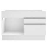 Mueble Inferior de Cocina Glamy Blanco 120x81cm sin Mesón y sin Estufa con Un Entrepaño - MUEBLES INFERIORES DE COCINA | Bylmo