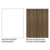 Mueble Inferior de Cocina Glamy Blanco y Marron 120x81cm sin Mesón y sin Estufa con 2 Cajones - MUEBLES INFERIORES DE COCINA | Bylmo